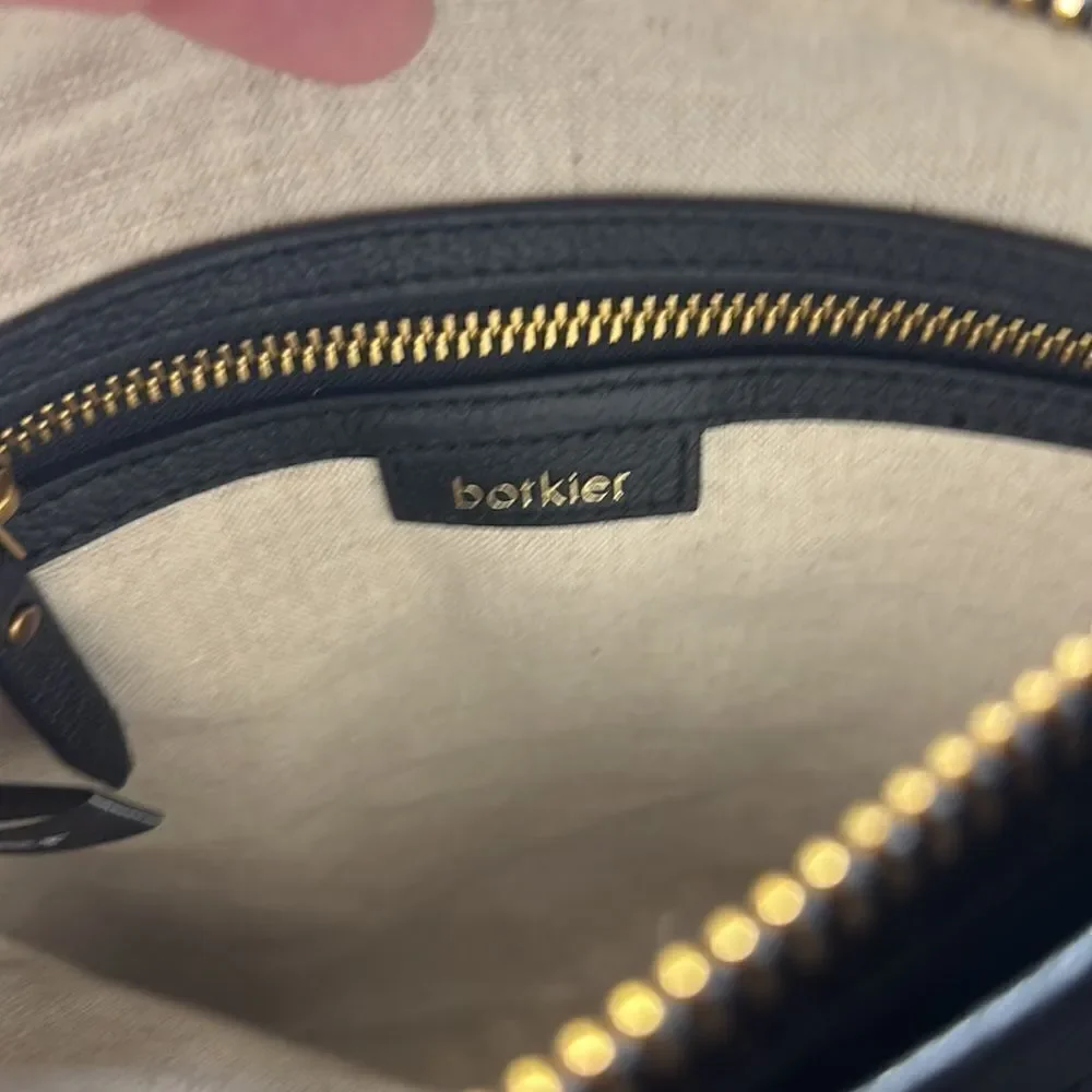 Botkier Chelsea Pebbled Leather Crossbody Bag With Gold Hardware.